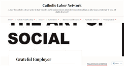 Desktop Screenshot of catholiclabor.com