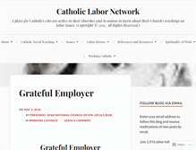 Tablet Screenshot of catholiclabor.com